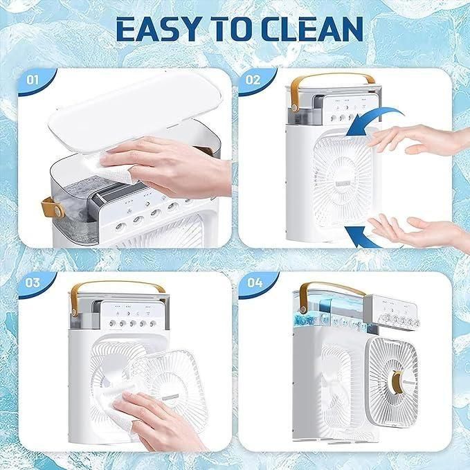 Multifunction Water Spray Mist Fan Air Cooler fan USB Electric Fan ...