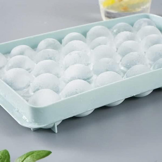 Plastic Reusable Flexible Round Ice Cube Tray